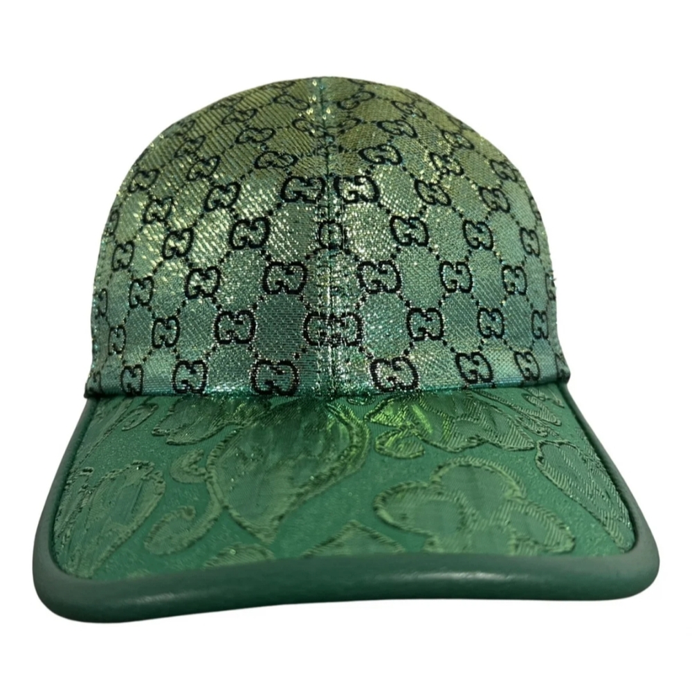 Gucci Green Monogram Baseball Cap